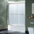 WOODBRIDGE Double Sliding Tub Door 56-60" Width x 60"Height with 5/16"(8mm) Clear Tempered Glass-120347302