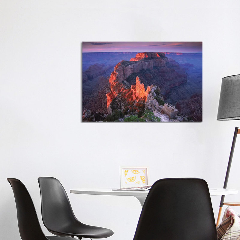Wotans Throne At Sunrise Form Cape Royal, Grand Canyon National Park, Arizona by Tim Fitzharris - Wrapped Canvas Print