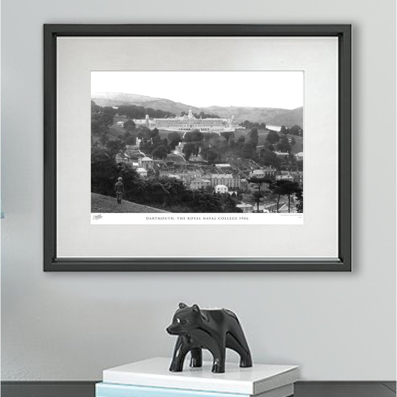 Dartmouth, the Royal Naval College 1906 1 Piece Single Picture Frame Wall Art, 28cm H x 36cm W x 2.3cm D