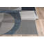  Tapis moderne 9 pi x 12 pi | Grand tapis géométrique pour la décoration intérieure | Bleu gris-430902866