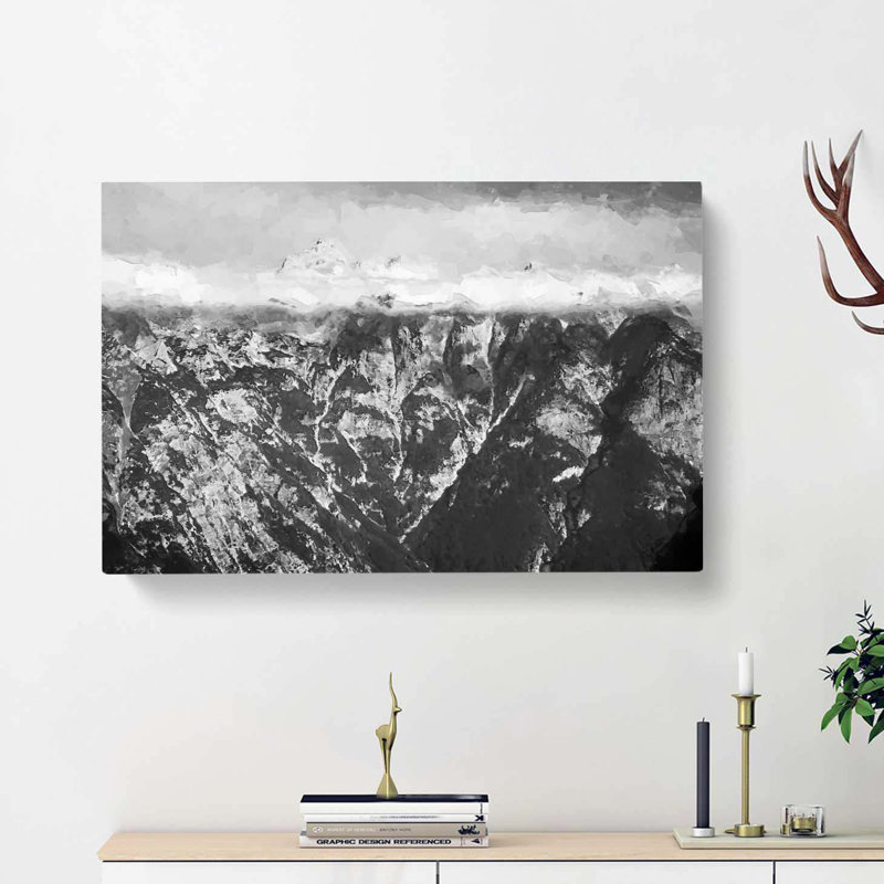 The Alps In Slovenia In Abstract - Wrapped Canvas, 40cm H x 60cm W x 3cm D
