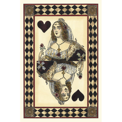 Harlequin Cards IV - Wrapped Canvas Print