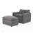 Oversized Recliner Chair With Movable Ottoman - Soft Chenille Upholstered Indoor Lounge For Living Room Or Bedroom, DIY Combination