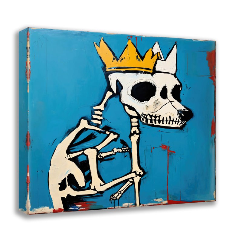 «Dog 2-Homage-Basquiat», estampe numérique sur toile tendue avec châssis, H 24 po x l 24 po