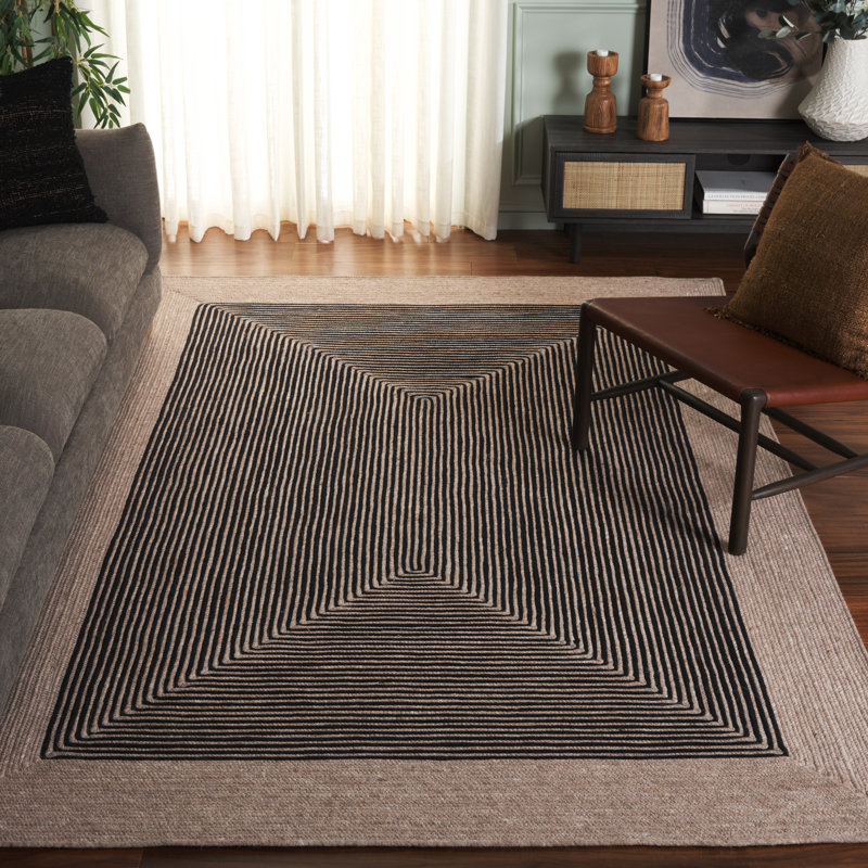 Copeland Hand Woven 0.6 Wool, 0.4 Cotton Geometric Rug, Rectangle 6' x 9'