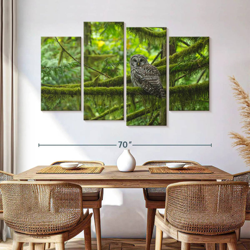 Brampt Mossy Tree Owl, 42'' H x 68'' W