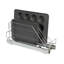 Organisateur de rangement coulissant et coulissant en acier chromé polyvalent pour batterie de cuisine et plats de cuisson Glidez