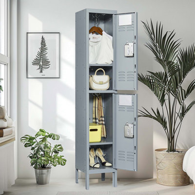 Casiers en métal avec serrure pour les employés, armoire de rangement pour garage à domicile
