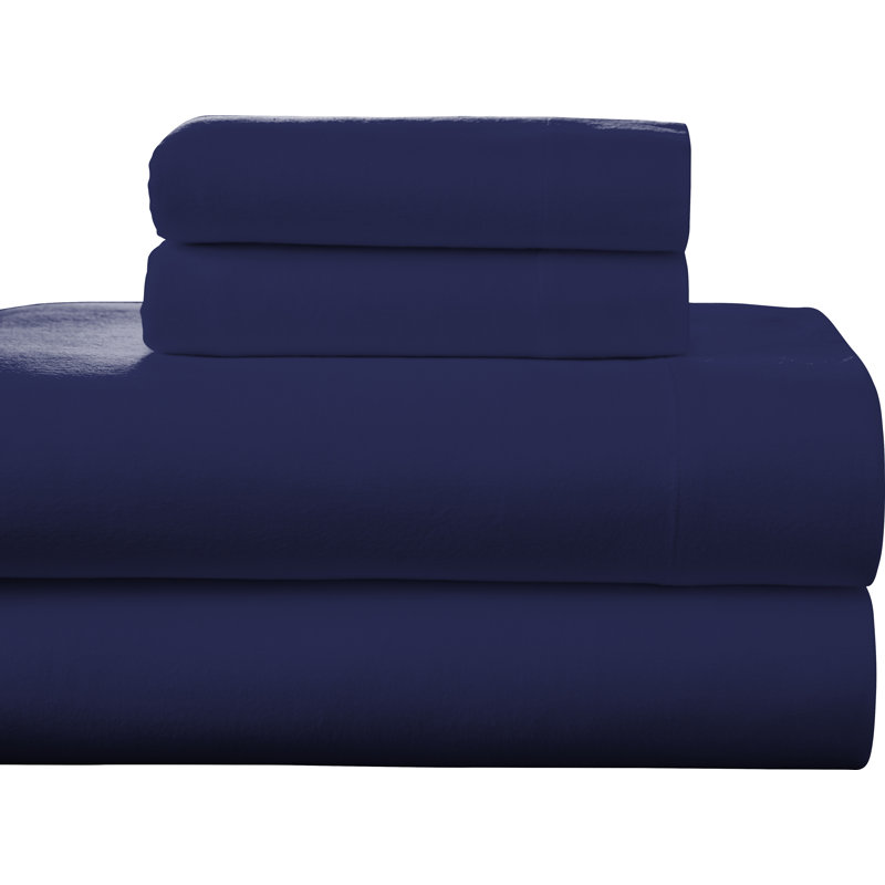  Ensemble de literie 100% flanelle à densité de tissage 175 fils 175 fils, Ensemble de draps pour taille de lit très grand c