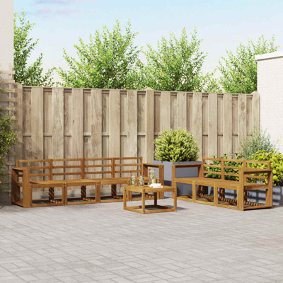 Vidaxl Outdoor Sofa Set Sectional Garden Furniture Terrace Seating Modern