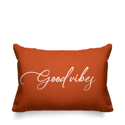Housse et insert de coussin rectangulaire Aspire Good Vibes