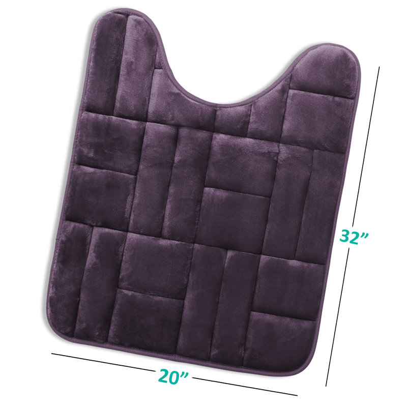 Tapis de sol en mousse viscoélastique absorbante ultra doux, Mauve aubergine