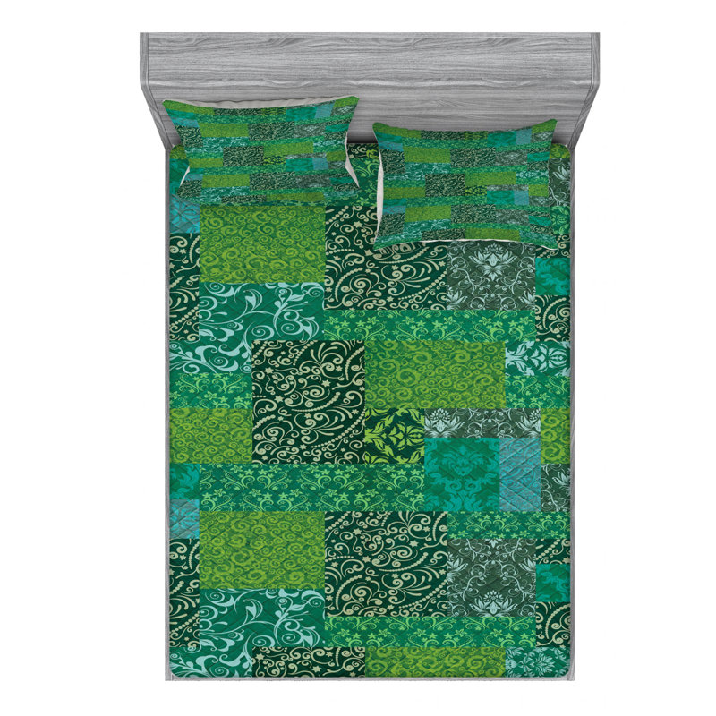 Microfiber Floral Sheet Set, Full Sheet Set with Fitted Sheet
