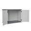 4.3 X 2.5 X 3.2 Ft.  Durable Resin Outdoor Storage Shed With Floor For Garden Patio Furniture & Tools (Double Doors)