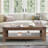 Damika Rectangular Coffee Table with 2-Tier Storage and Rustic Oak-488101273