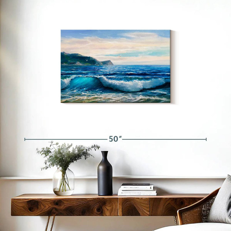 Gillard Blue Wave, H 20 po x l 30 po