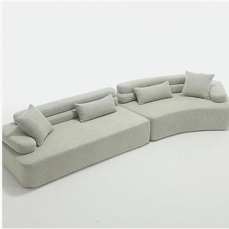 [VIDÉO fournie [Conception de conception NewUnique, mobilier d'intérieur rembourré, canapé-lit rembourré en mousse pour le salon, la chambre à coucher, 3 couleurs