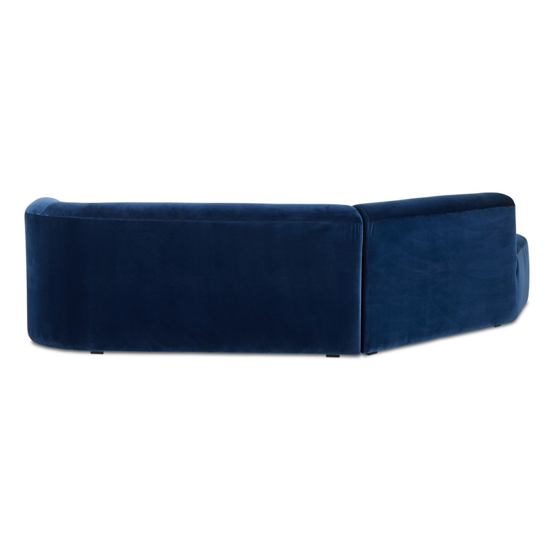 Sanda 105.5" Wide Sofa & Chaise, Left Hand Facing, Surrey Midnight Cotton Blend