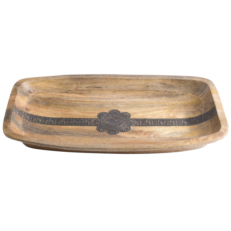 Loon Peak® Cunnup Walnut Wood Tray