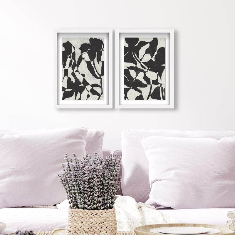 Contrast Nature Set Set by Oliver Gal, 63"H x 43"W, White Shadowbox
