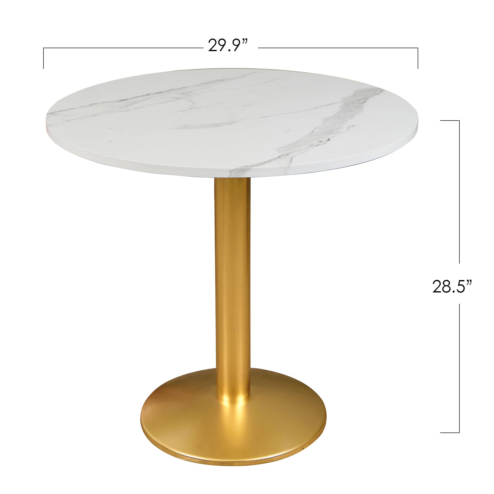 Small Round Table Size George Oliver 30