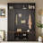 Versatile 3-In-1 Hall Tree With 6 Hooks, Farmhouse Walnut Storage Bench With Adjustable Shelves, 55"W Modern Entryway Coat Rack With Multiple Storage Space For Mudroom, Living Room-1944204909