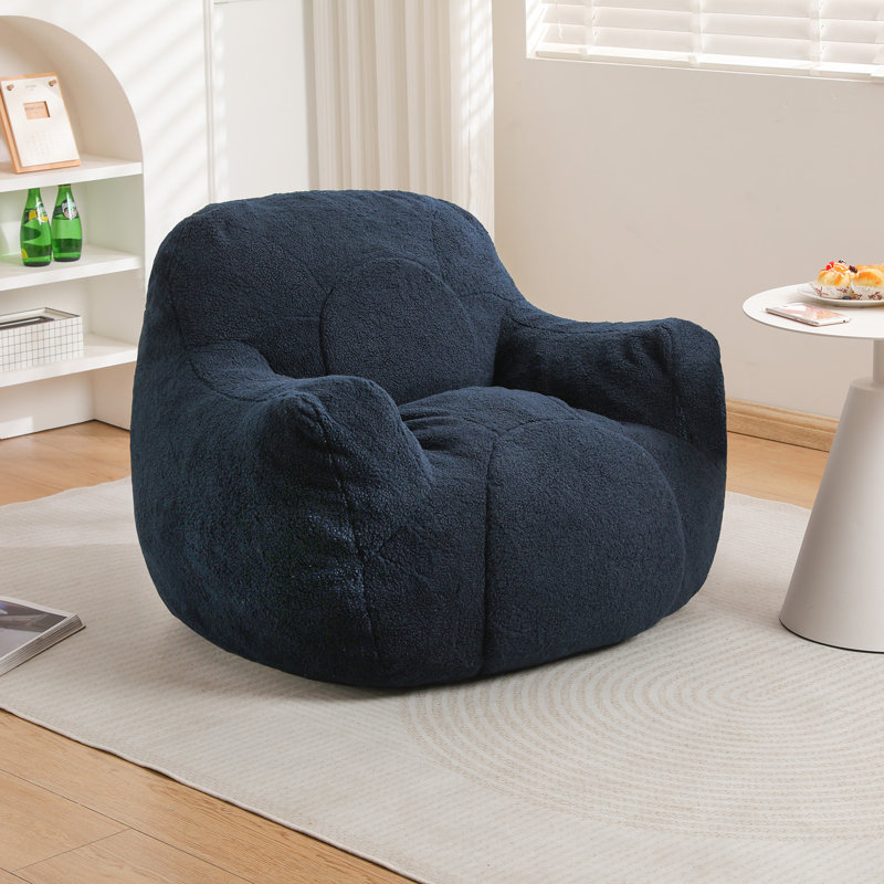Fauteuil à billes Compression, Ourson bleu foncé