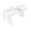 Black + Nut-brown Rectangular Hight adjustable Solid + Manufactured Wood + Steel desk-108218818