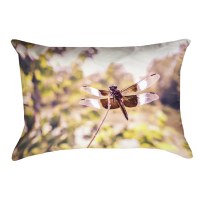 'Ryan McGuire Dragonfly Cotton Pillow Cover