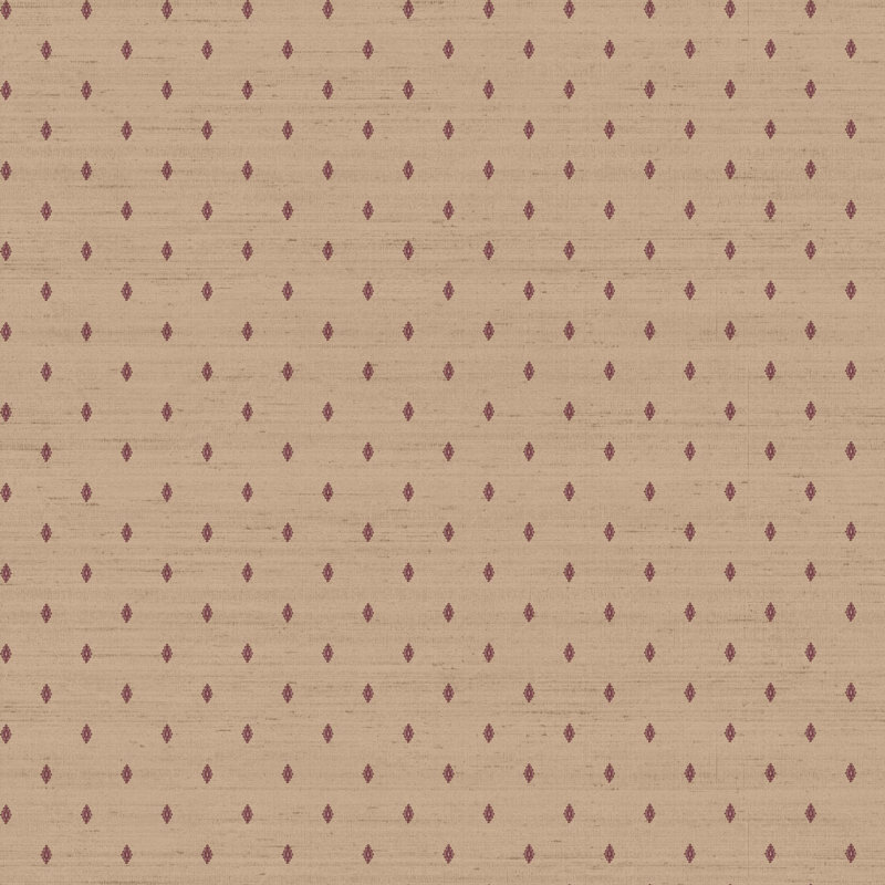 Italian Silks and Damasks 10.05m x 53cm Matte Wallpaper Roll, Red