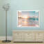 Natural landscape view from white window, Peel & Stick Coastal mural, removable beach wallpaper-67193126