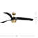 Burniece 3 - Blade LED Propeller Ceiling Fan with Remote Control and Light Kit Included