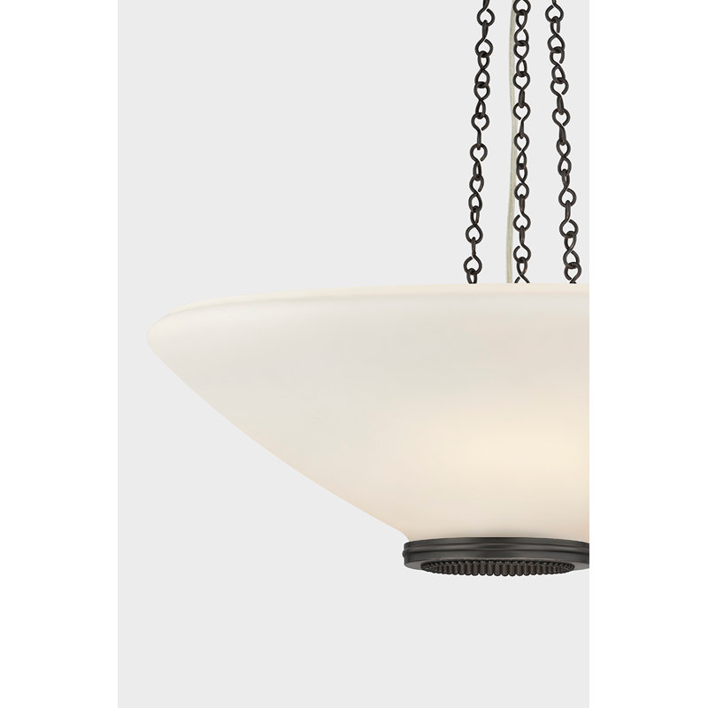 Awosting Pendant in Aged Brass, Bronze, 8.25" H x 22" W x 22" D