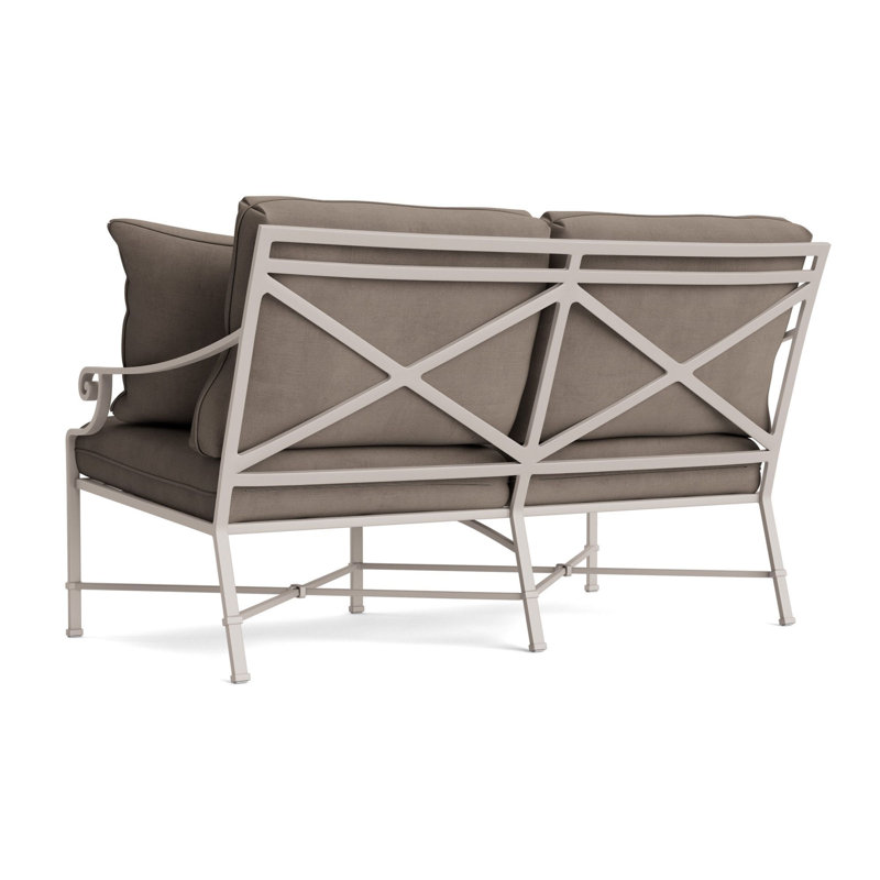 Venetian Outdoor 2 - Seat Loveseat, Dove, Fusion Charcoal