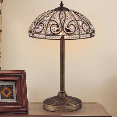 Rose Court Victorian-Style Hurricane Table Lamp - TF85003 - Design Toscano