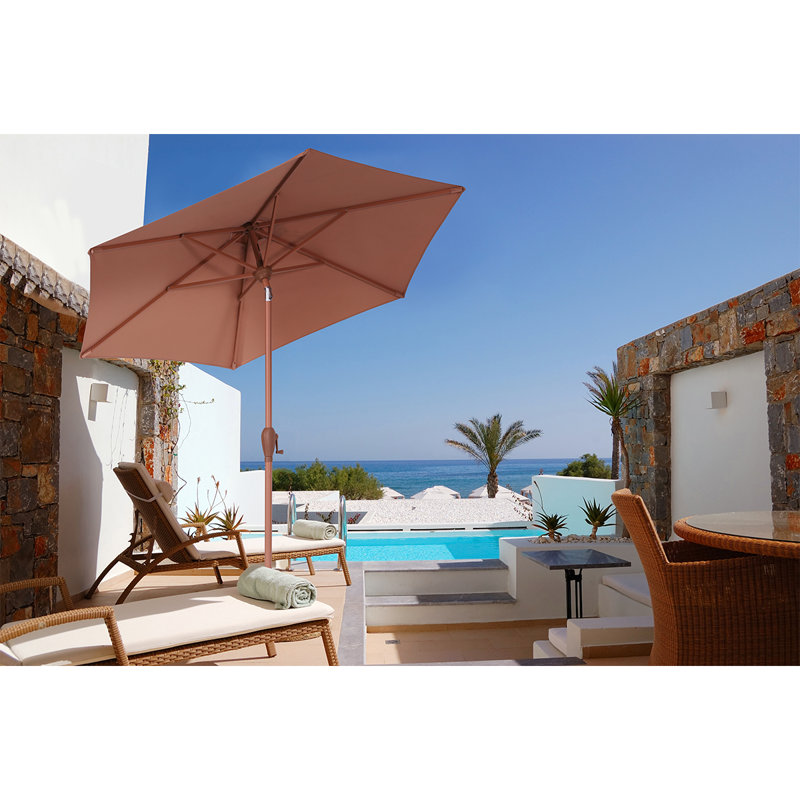 Hurt 220cm Market Parasol, Peach