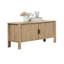 Meuble télé Hay, 47 po, 2 portes avec tablettes réglables, beige