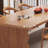 Nordic style solid wood rectangular table set.-102515652