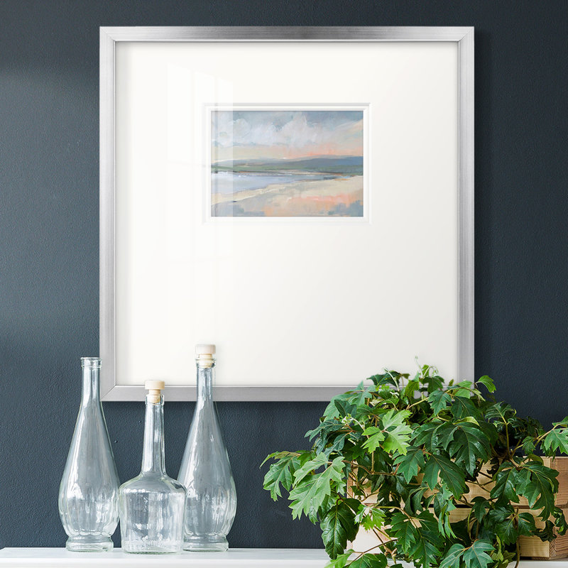 «Coastal Study Ipremium», reproduction encadrée, H 17 po x l 17 po, Silver Framed Paper