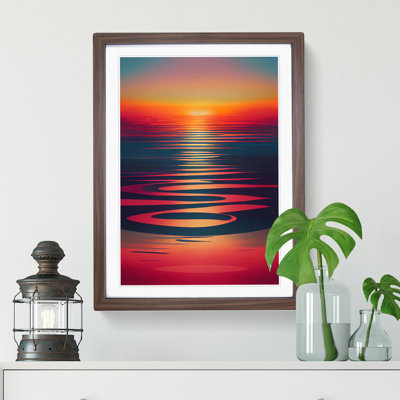 XV1022-523X Amazing Sunset View - Single Picture Frame Print