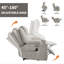 Fauteuil inclinable électrique avec massage, chaleur, ports USB et porte-gobelets-934047600