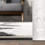 Hilmar Chevron Runner Rug for Living Room Bedroom Dining Room Entryway Hallway Kitchen, Grey/Ivory-308514641