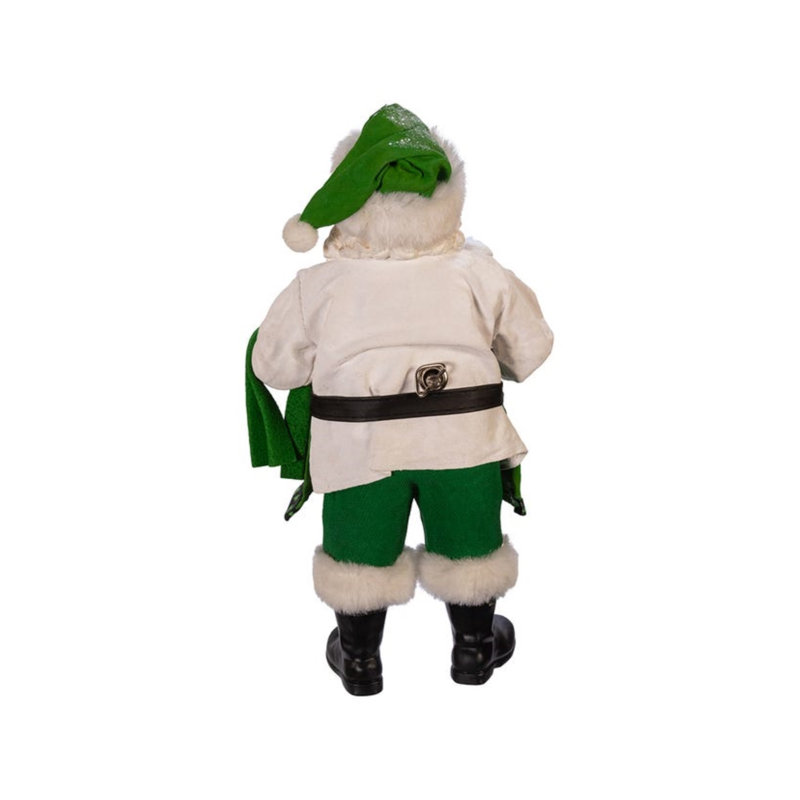  Fabriché Musical Irish Chef Santa, 10.5"