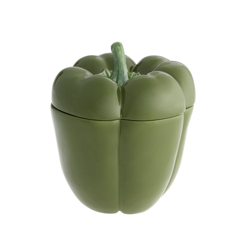 Petite boîte à poivre, H 8,27 po x l 7,5 po x P 7,5 po, Vert