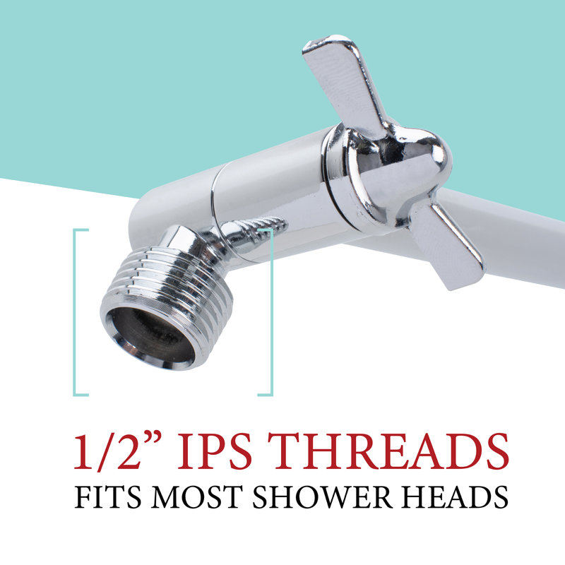 Bras d'extension de pomme de douche 10 ", Chrome