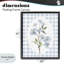 Cadre flottant Blooms on Blue Checkers, design par Lanie Loreth-1155076068-1155076070