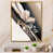 Toile avec cadre flottant or