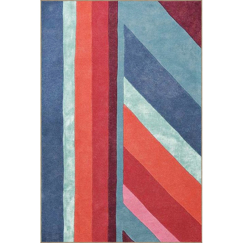 Tapis tissé à motif géométrique multicolore lavable, Tapis de couloir 3 pi 3 po x 6 pi 7 po inclus