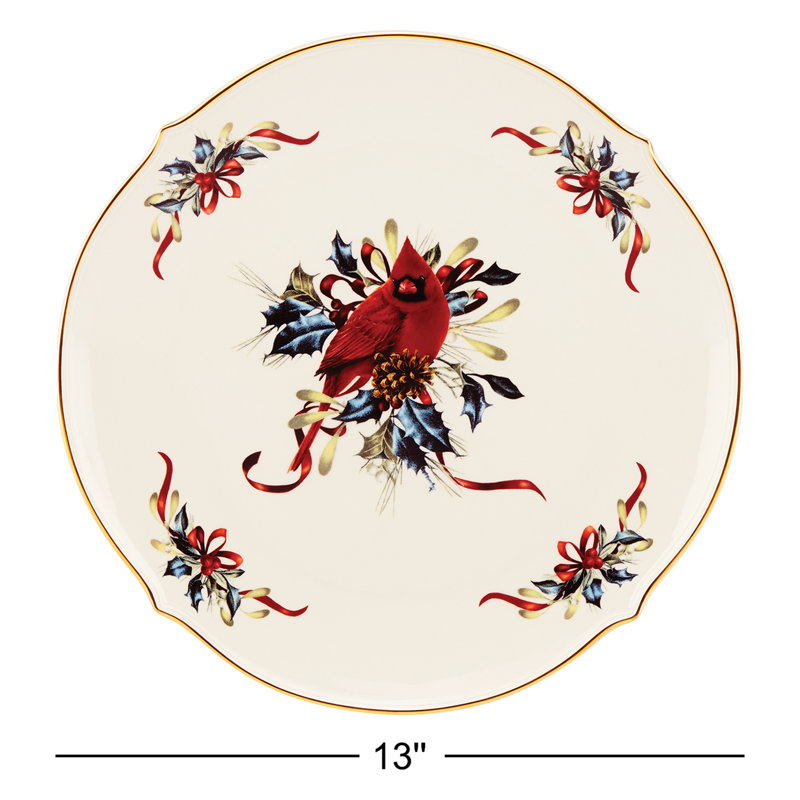 Lenox Winter Greetings Round Platter