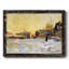 «Snow Effect, The Street In Argentuil», 1875, reproduction d'art sur toile-96279195-96279198